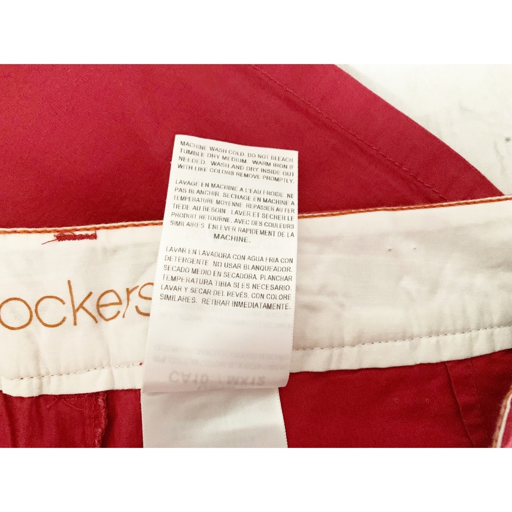 Dockers Red Skirt Skort Size 10 - Picture 7 of 7